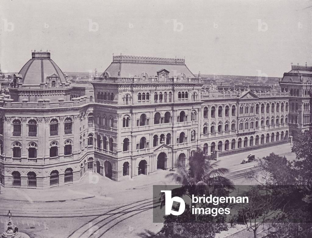 Writers' Building, Calcutta (b/w photo)