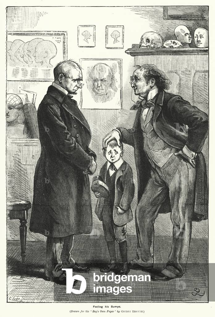 Feeling his Bumps (engraving)