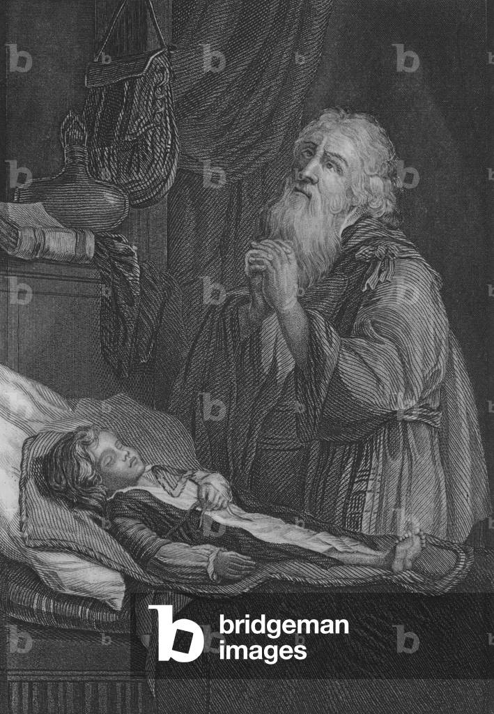 Elijah raising the Widow's Son (engraving)