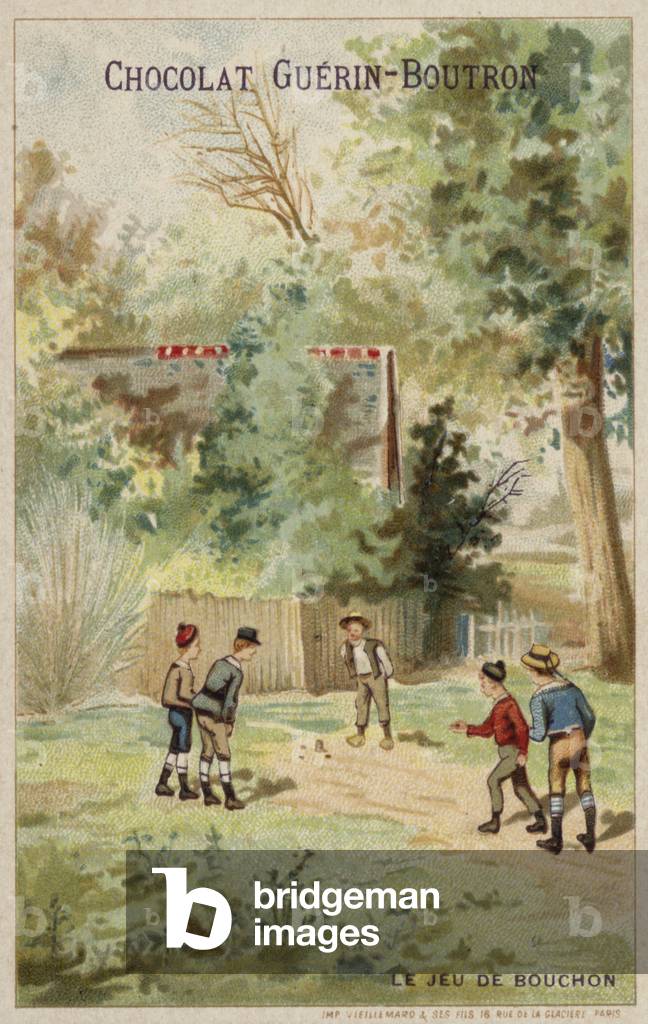 Game of quoits (chromolitho)