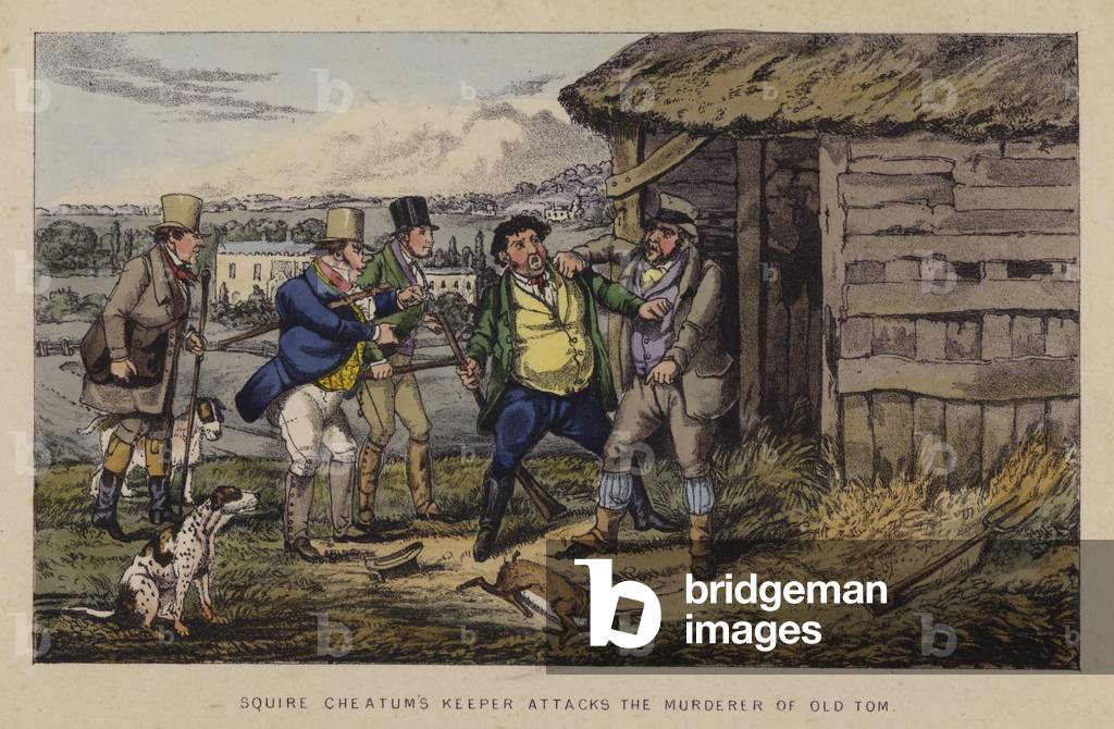 Illustration for Jorrocks Jaunts and Jollities (colour litho)