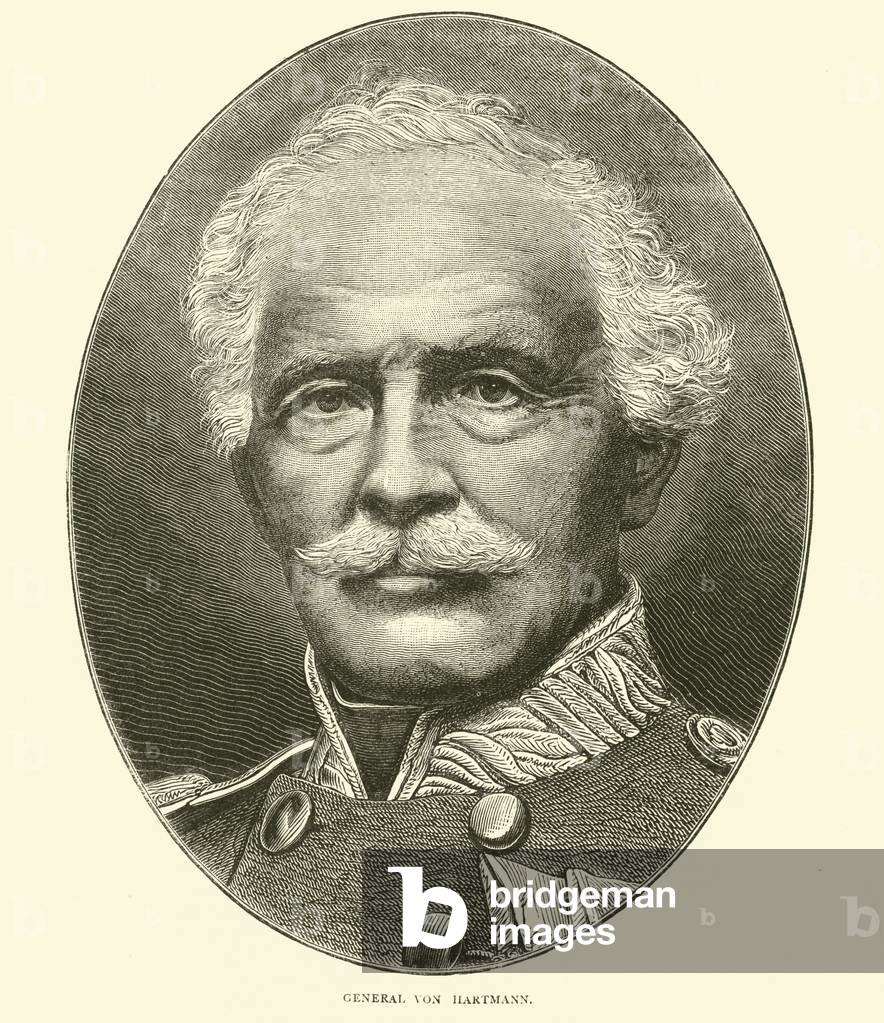 General Von Hartmann, October 1870 (engraving)