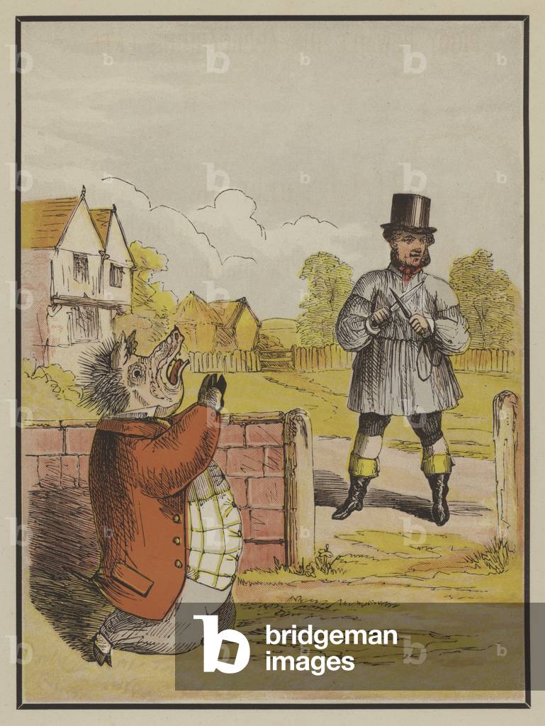 Precocious Piggy (colour litho)