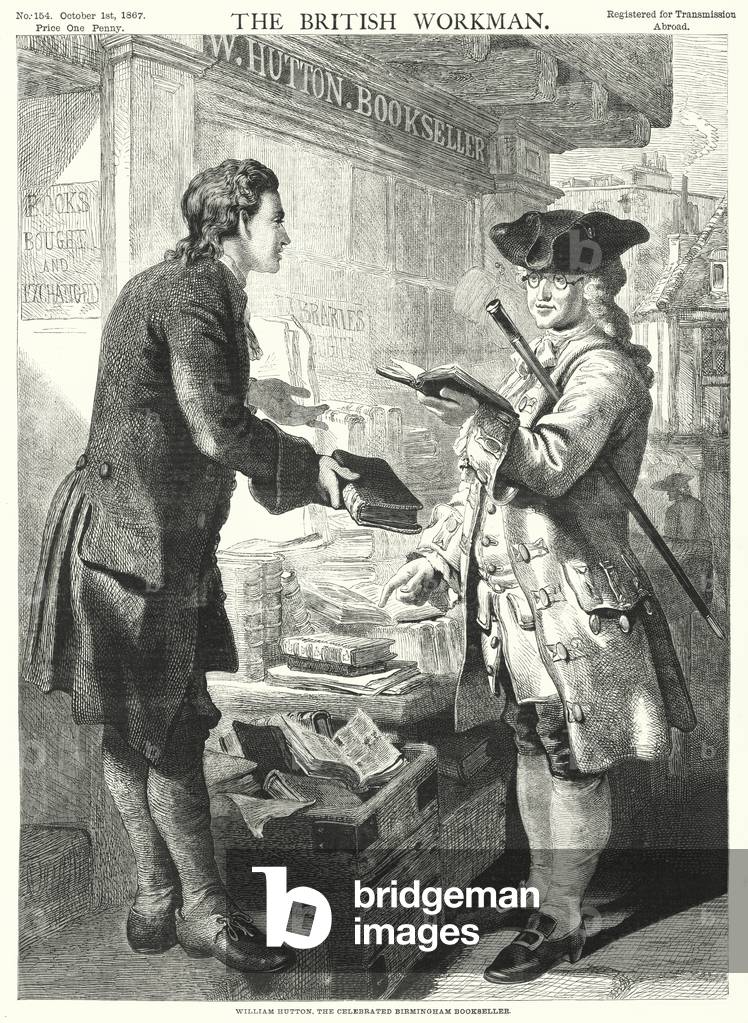 William Hutton, the Celebrated Birmingham Bookseller (engraving)