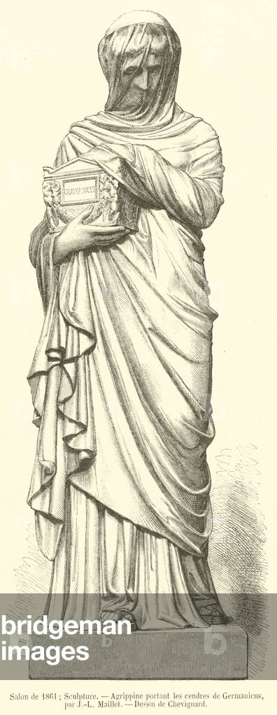 Salon de 1861, Sculpture, Agrippine portant les cendres de Germanicus (engraving)