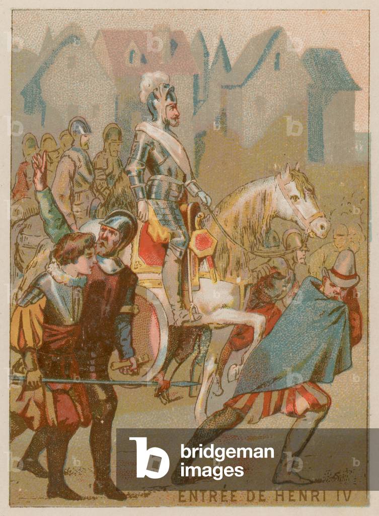 King Henry IV enters Paris (chromolitho)