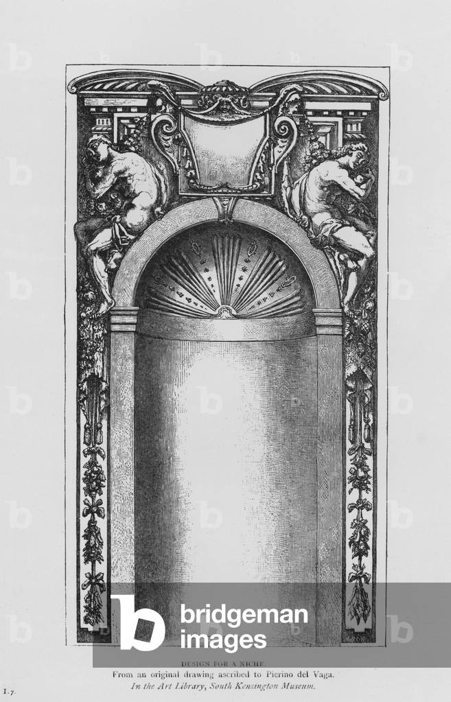 Victoria And Albert Museum: Design for Niche (engraving)