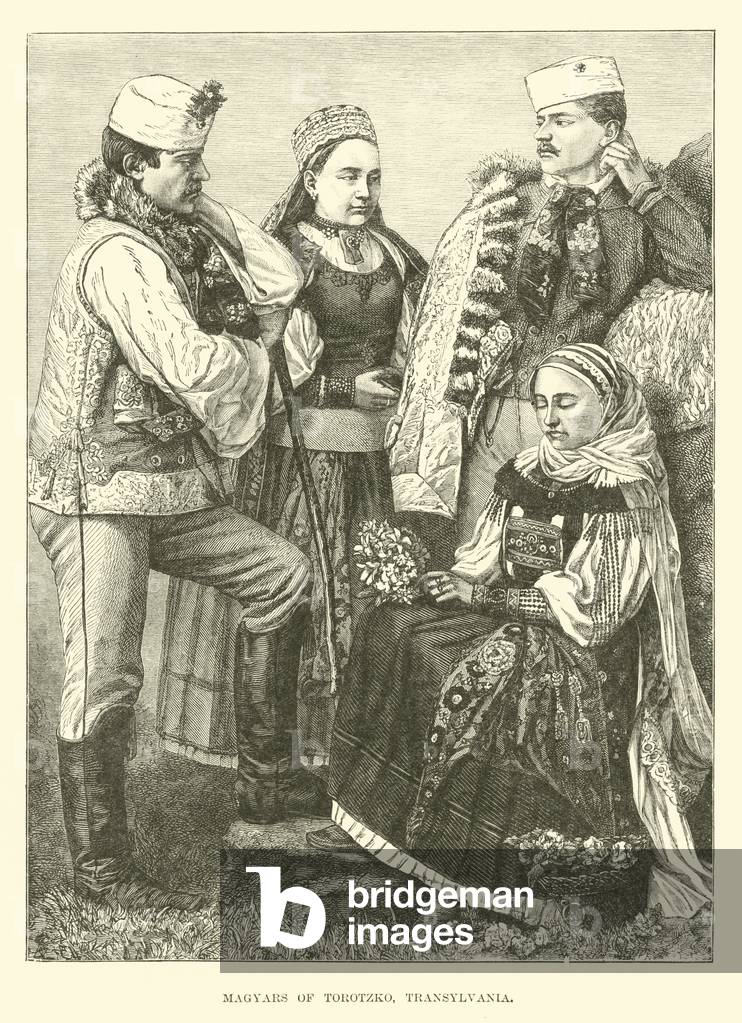 Magyars of Torotzko, Transylvania (engraving)