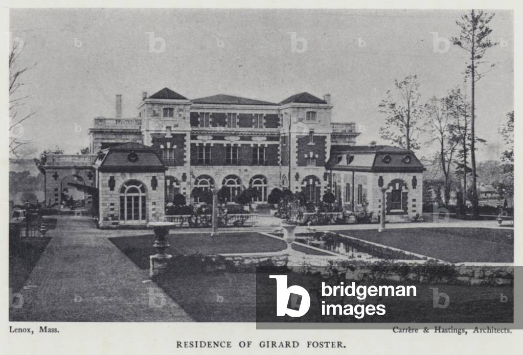 Residence of Girard Foster (b/w photo)