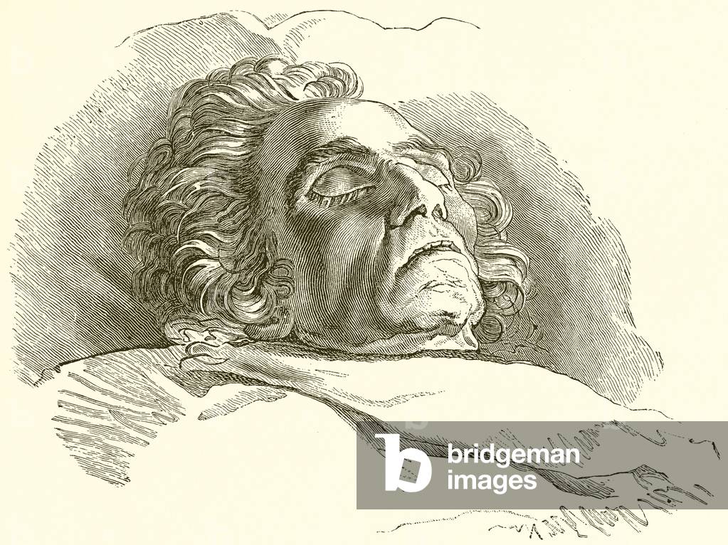 Beethoven on his Death-Bed (engraving)