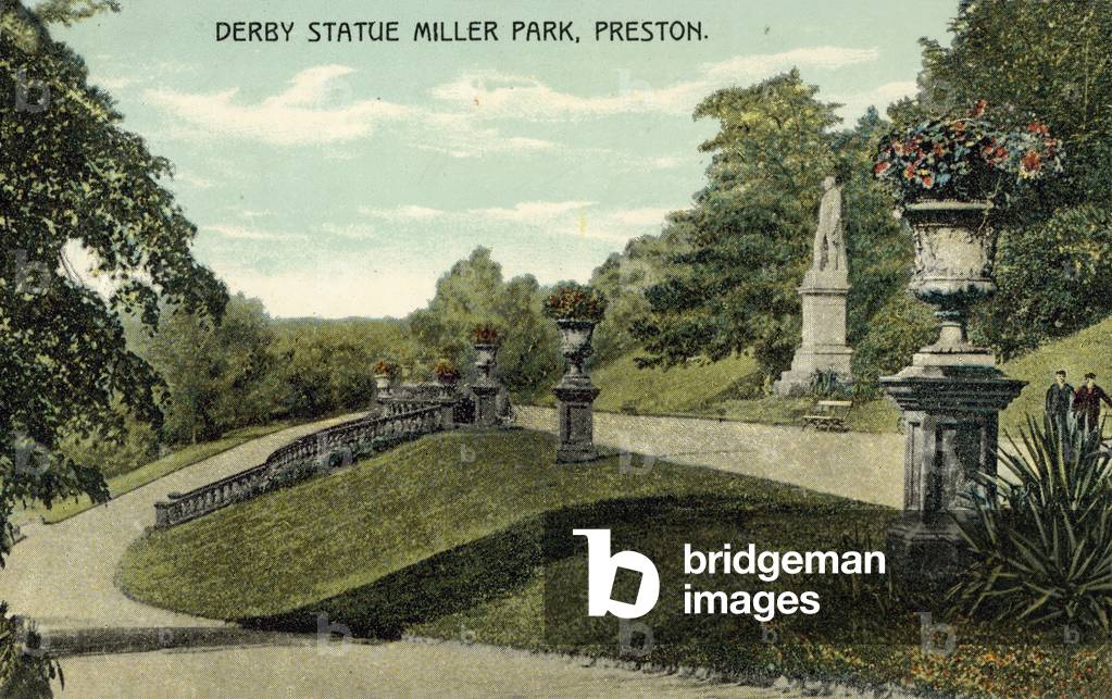 Derby Statue Miller Park, Preston (colour photo)