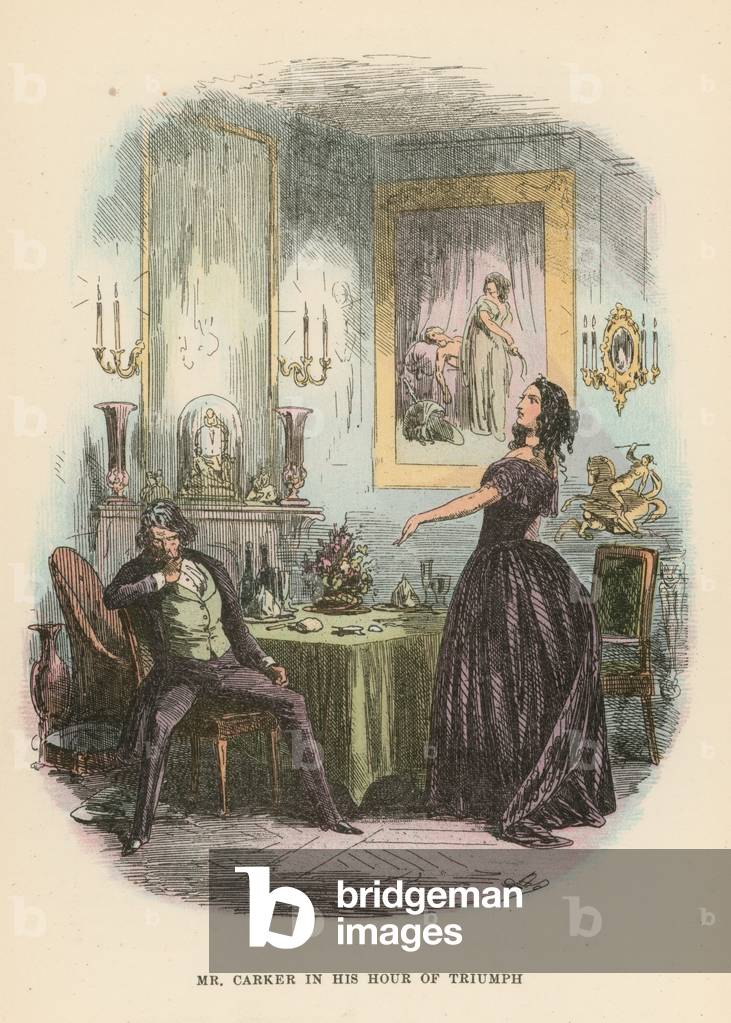 Illustration for Dombey and Son (colour litho)