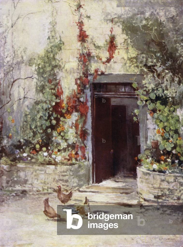 Scottish Gardens: Leckie (colour litho)