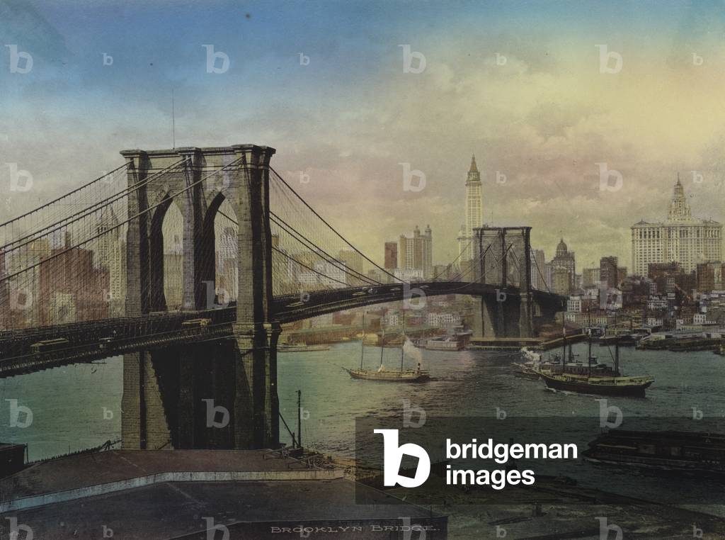New York: Brooklyn Bridge and Lower New York (photo)