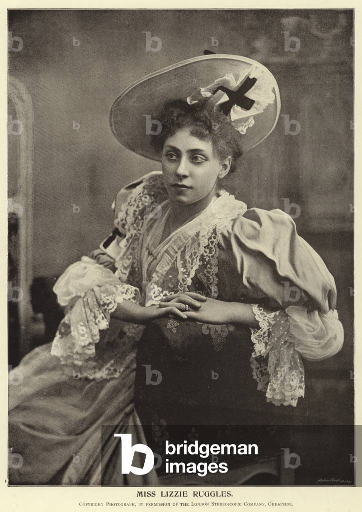Miss Lizzie Ruggles (b/w photo)