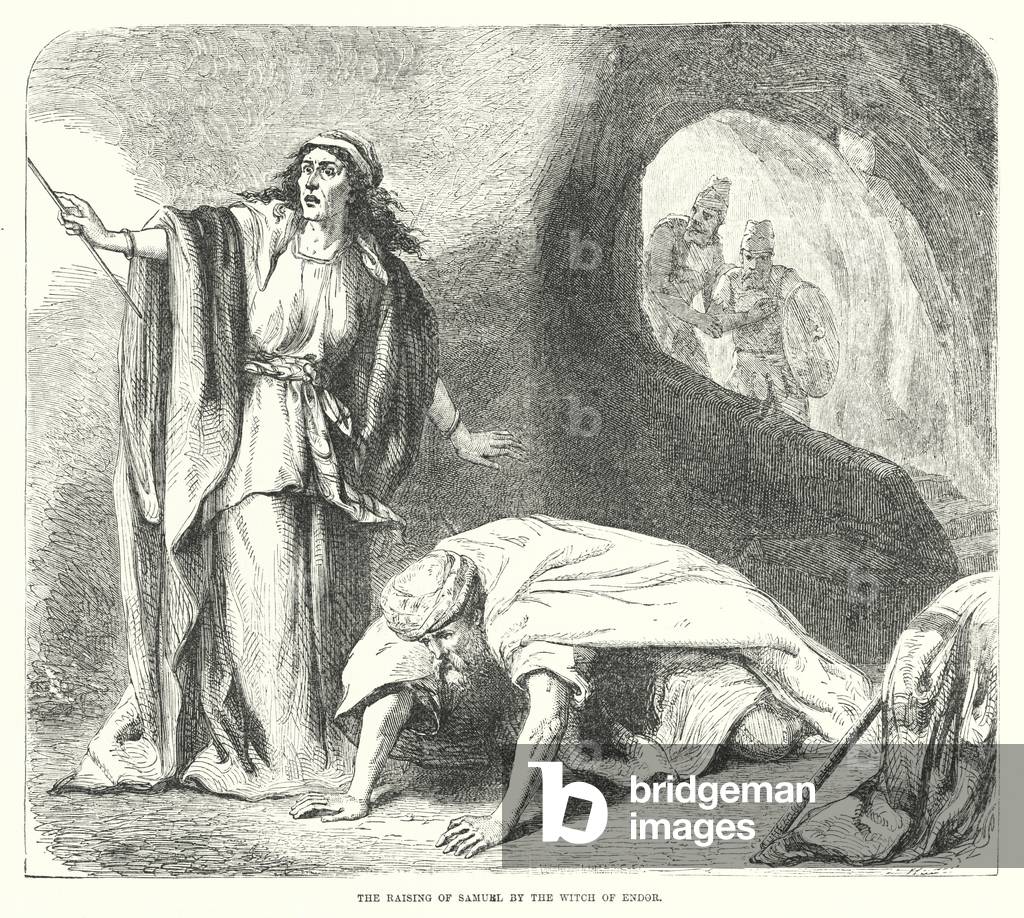 The Raising of Samuel by the Witch of Endor (engraving)
