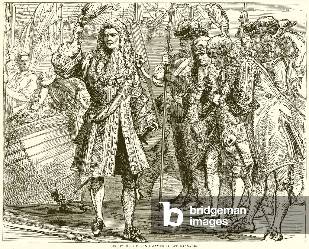 Reception of King James II at Kinsale (engraving)