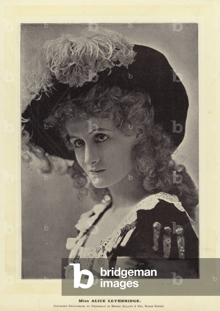 Miss Alice Lethbridge (b/w photo)