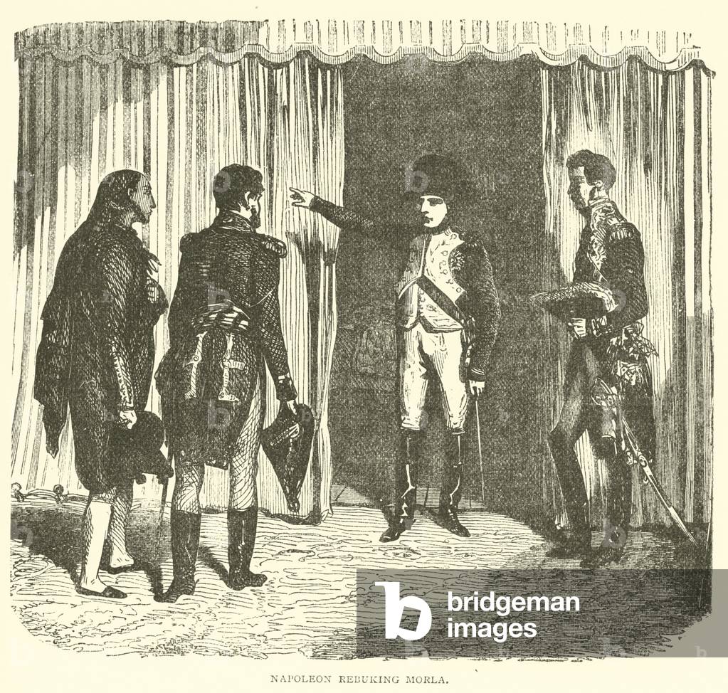 Napoleon Rebuking Morla (engraving)
