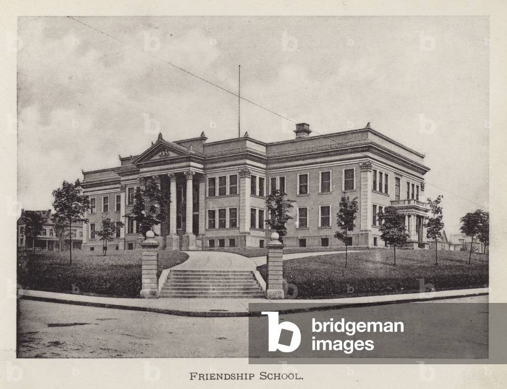 Pittsburgh: Friendship School (b/w photo)