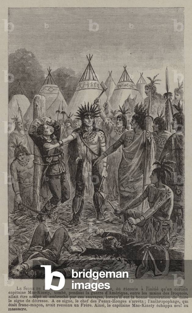 The sign of distress (engraving)