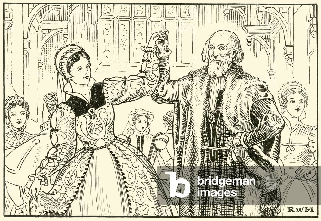 Old Sebastian Cabot Dancing (ink on paper)