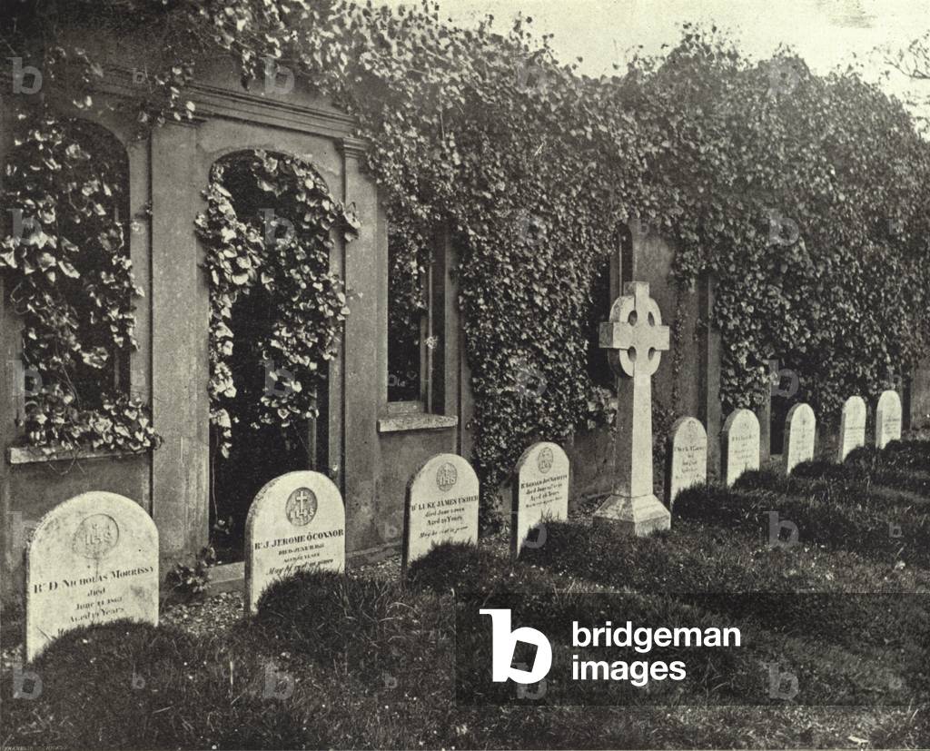 Gerald Griffin's Grave, North Monastery, Cork (b/w photo)
