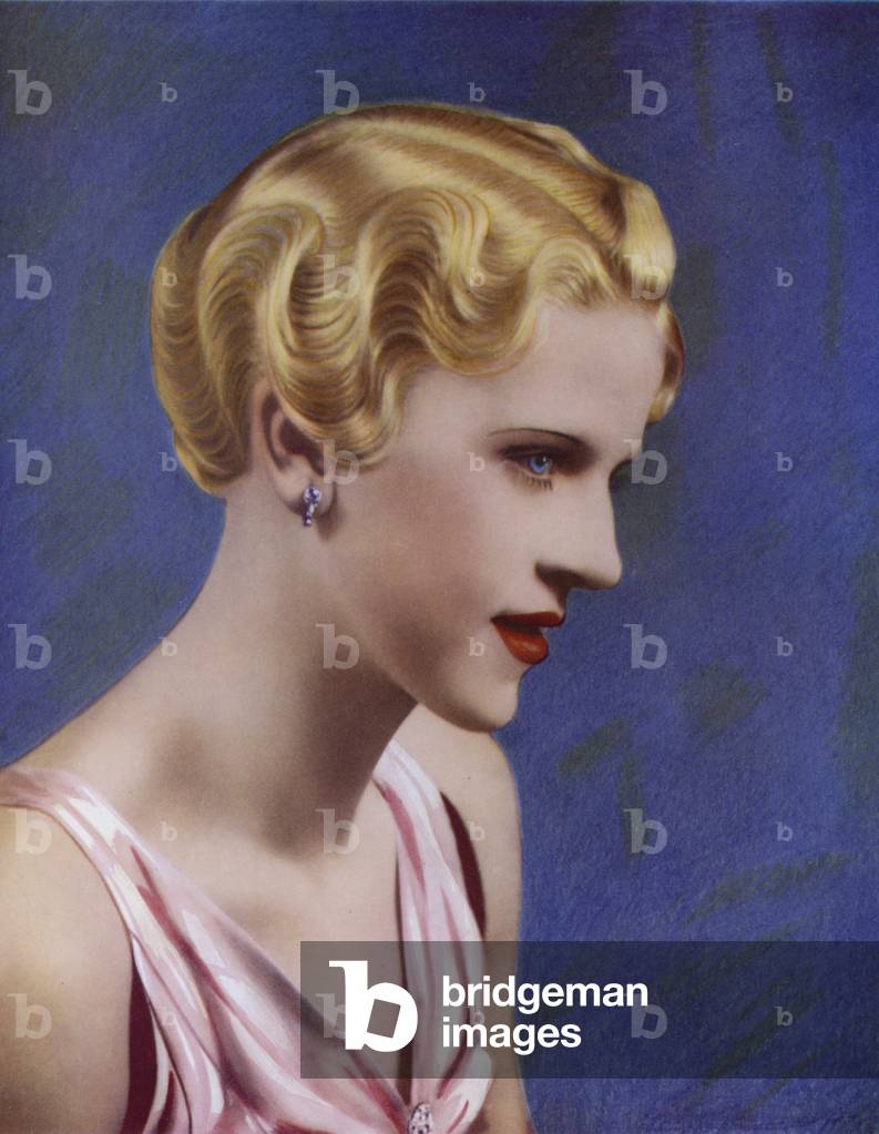 An Evening Coiffure, Eugene Process (colour photo)