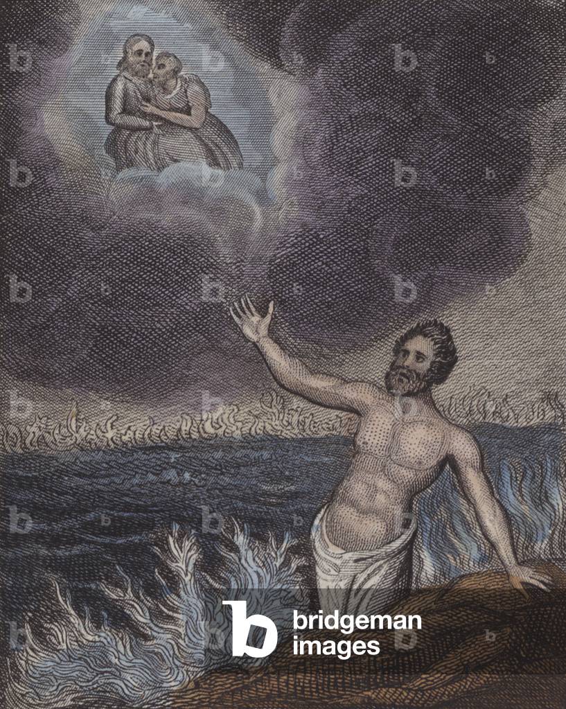 Illustration for Scripture History for the Improvement of Youth, c.1850 (coloured engraving)