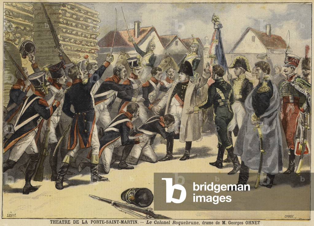 Colonel Roquebrune (colour litho)
