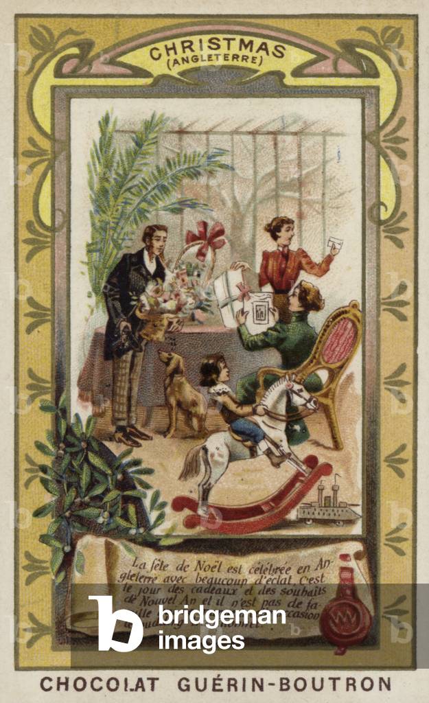 Christmas in England (chromolitho)