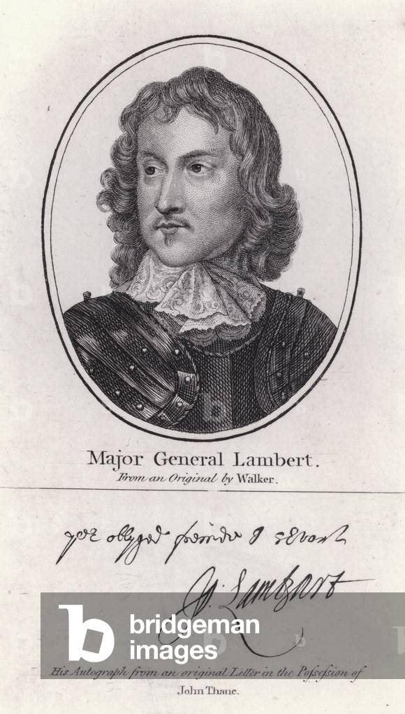 John Lambert, English Parliamentarian politician and general of the Civil War (engraving)