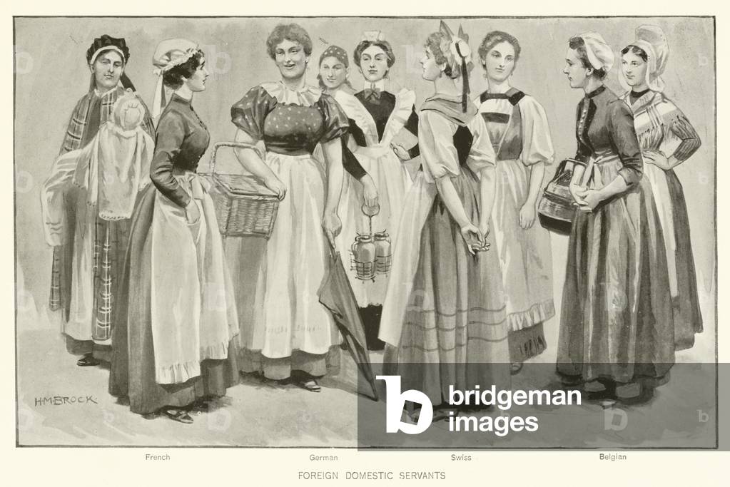 Foregin Domestic Servants (litho)