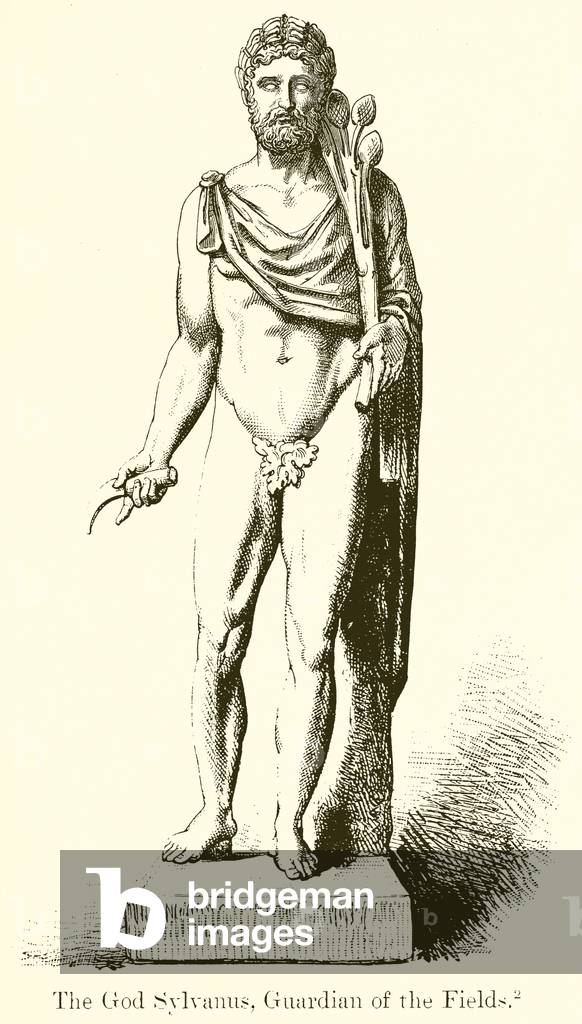 The God Sylvanus, Guardian of the Fields (engraving)
