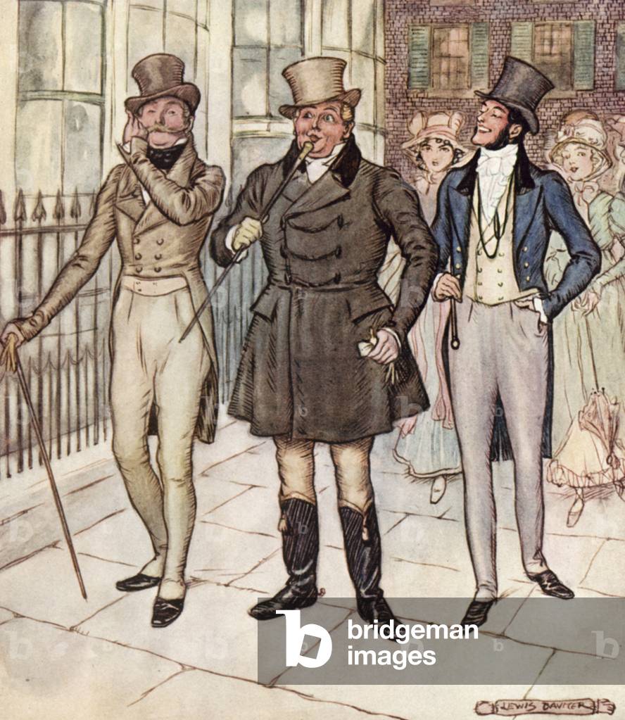 Illustration for Thackeray's Vanity Fair (colour litho)