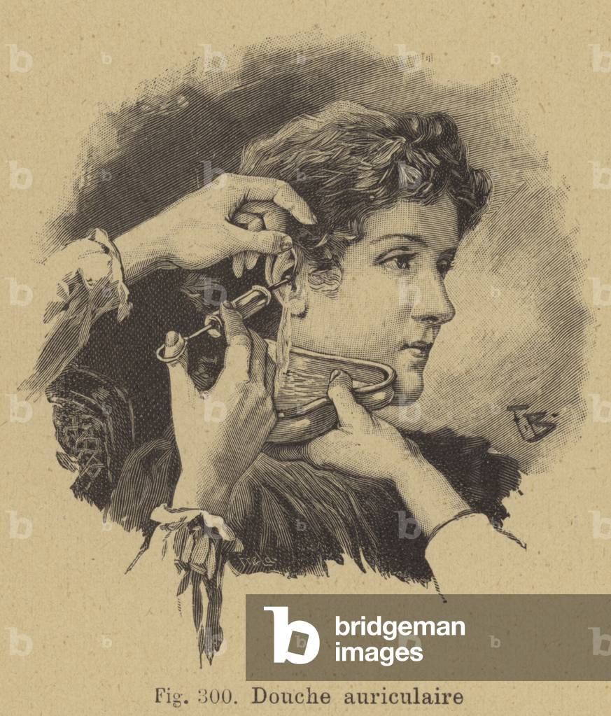 Ear irrigation (engraving)