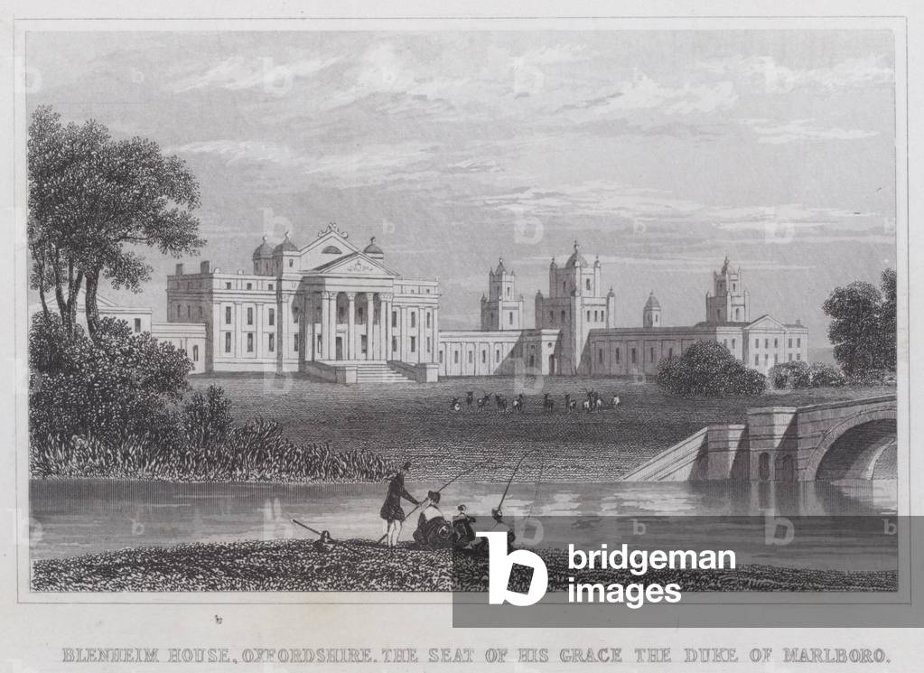 Blenheim House, Oxfordshire, the Seat of His Grace the Duke of Marlboro (engraving)