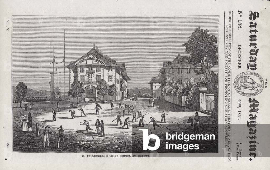 M Fellenberg's Chief School, at Hofwyl (engraving)