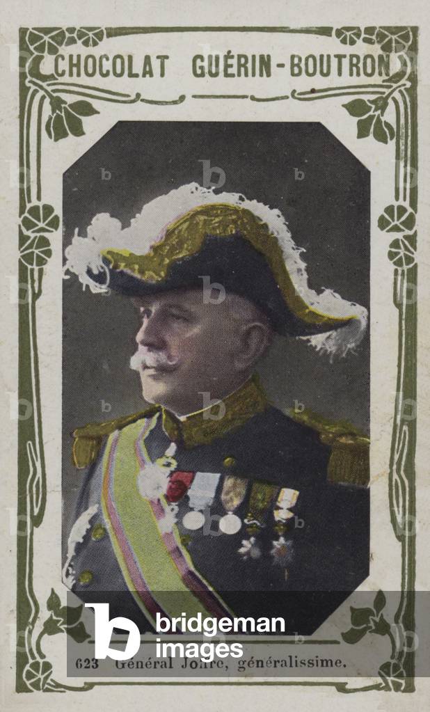 General Joffre, generalissime (coloured photo)