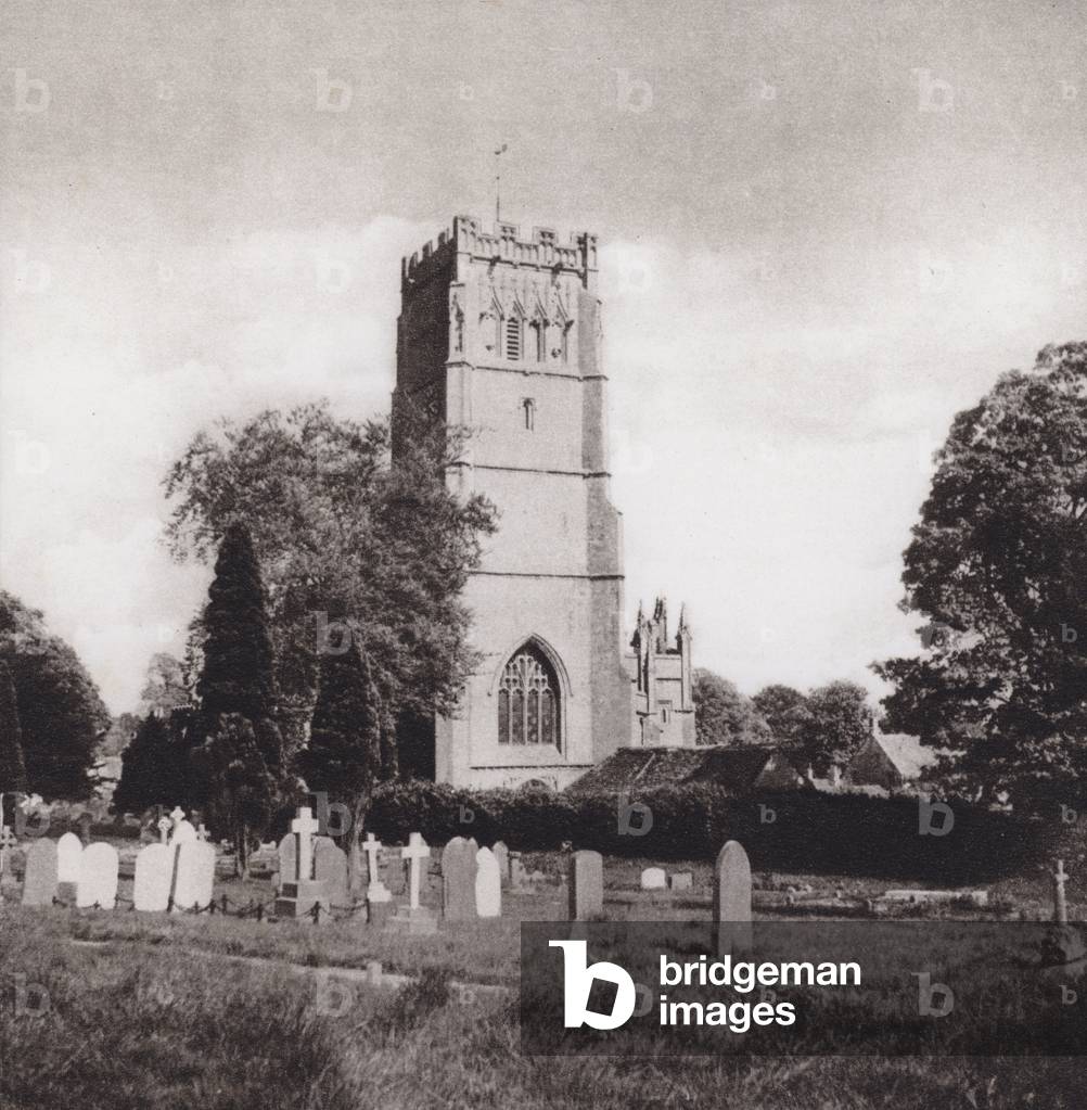 Cotswolds: Northleach Church (b/w photo)