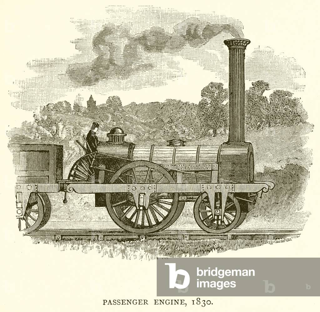 Passenger Engine, 1830 (engraving)