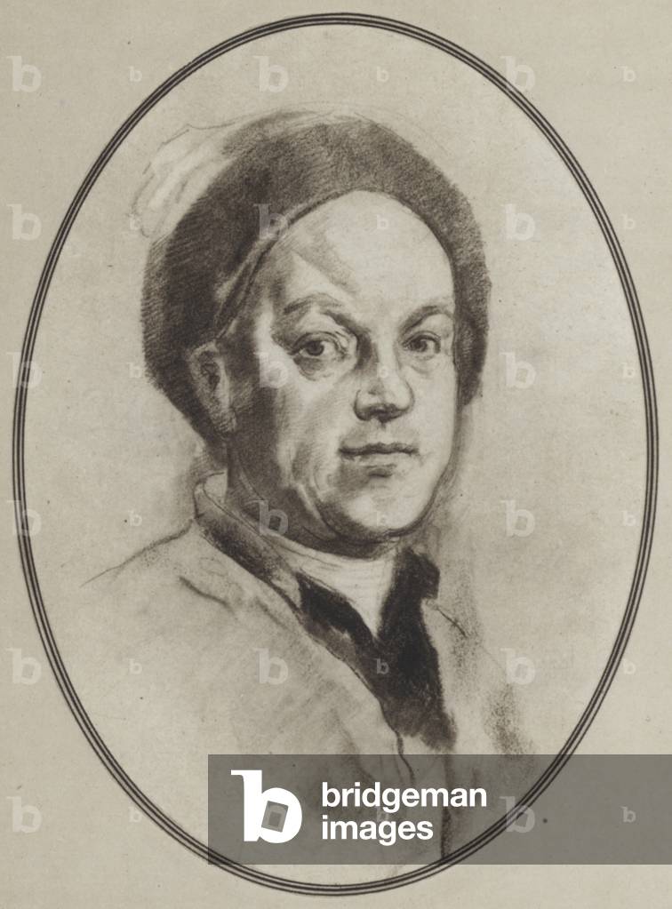 Portraits of Great Painters: Hogarth (litho)