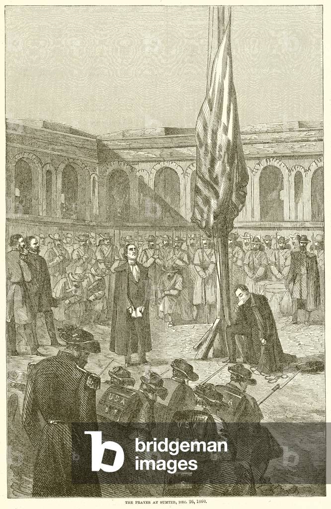 The Prayer at Sumter, Dec. 26, 1860 (engraving)