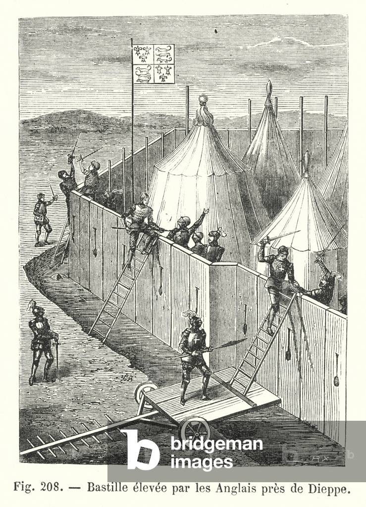 Bastille elevee par les Anglais pres de Dieppe (engraving)