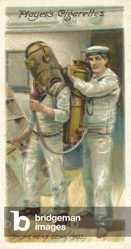 Smoke head gear, 1905 (chromolitho)