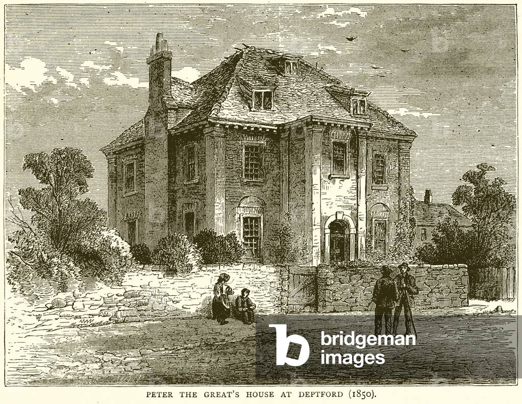 Peter the Great's House at Deptford (1850) (engraving)