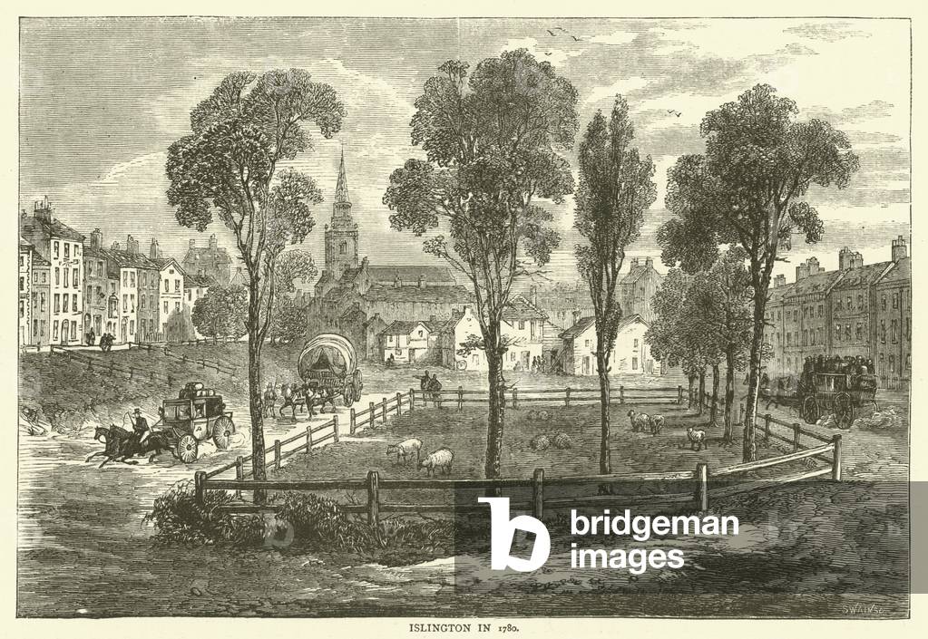 Islington in 1780 (engraving)
