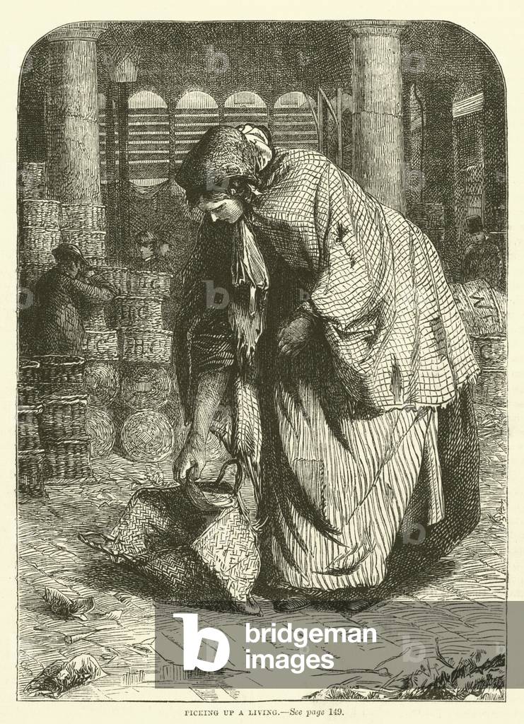 Picking up a living (engraving)