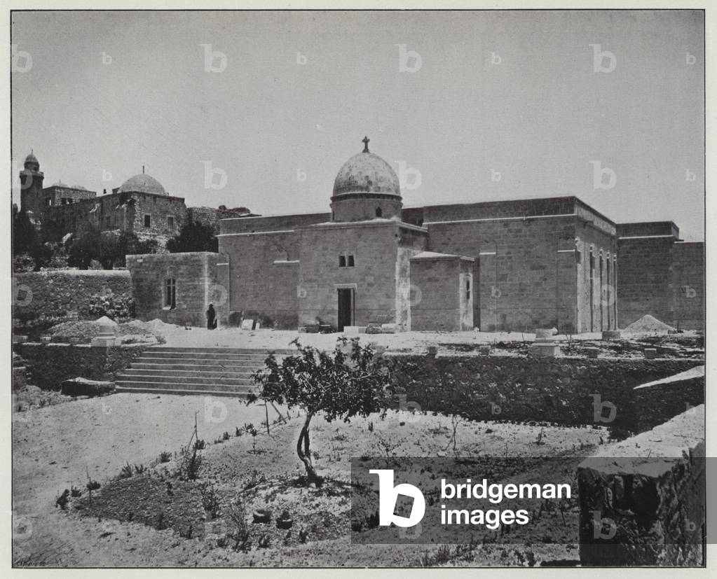 Mount of Olives, Carmel of the Pater, General view (b/w photo)
