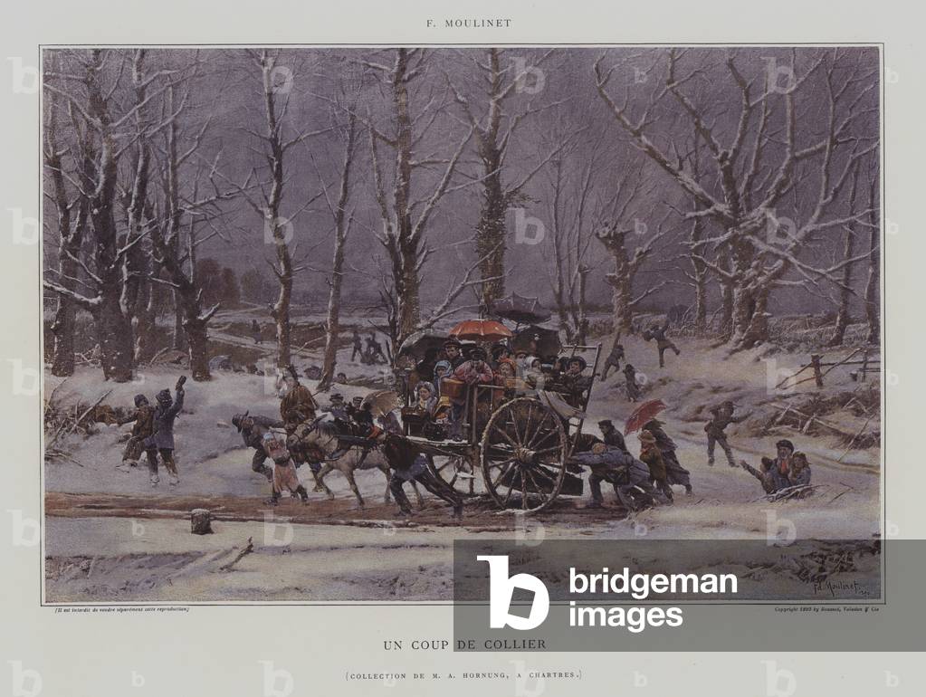 Un Coup de Collier (A Push) (colour litho)